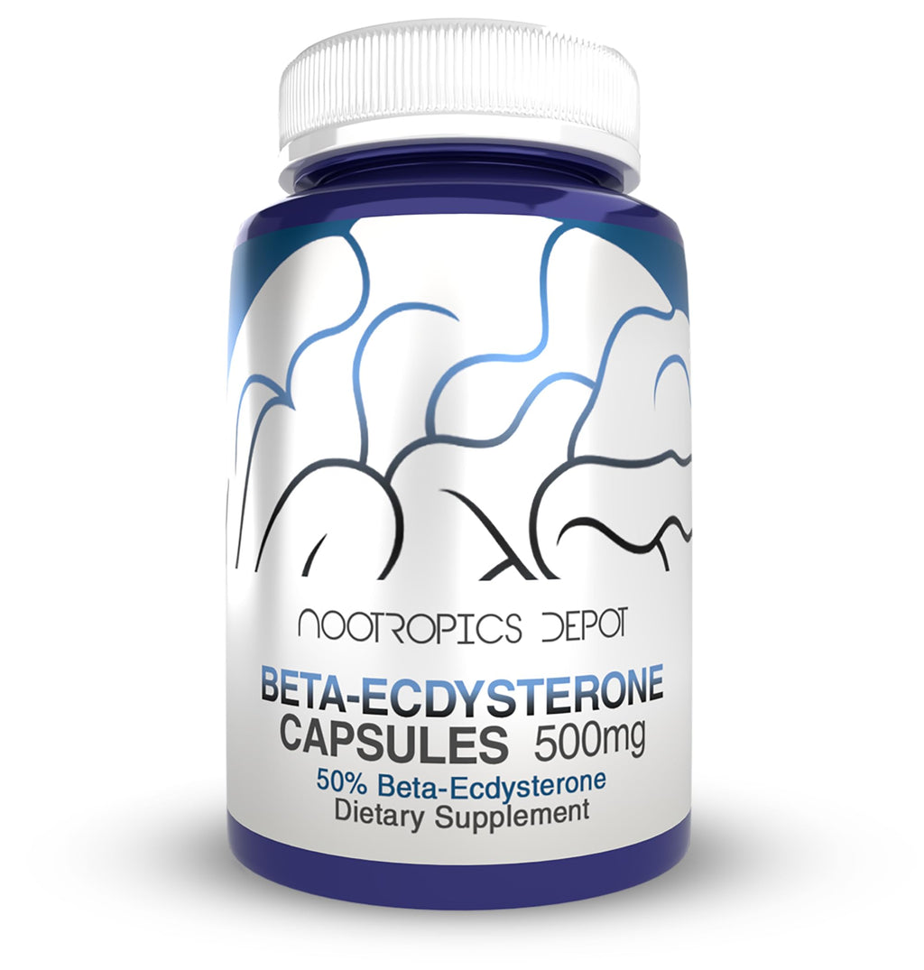 Nootropics Depot Beta Ecdysterone 50% Tablets (500mg) – Cyanotis Arachnoidea Extract, 30 Count