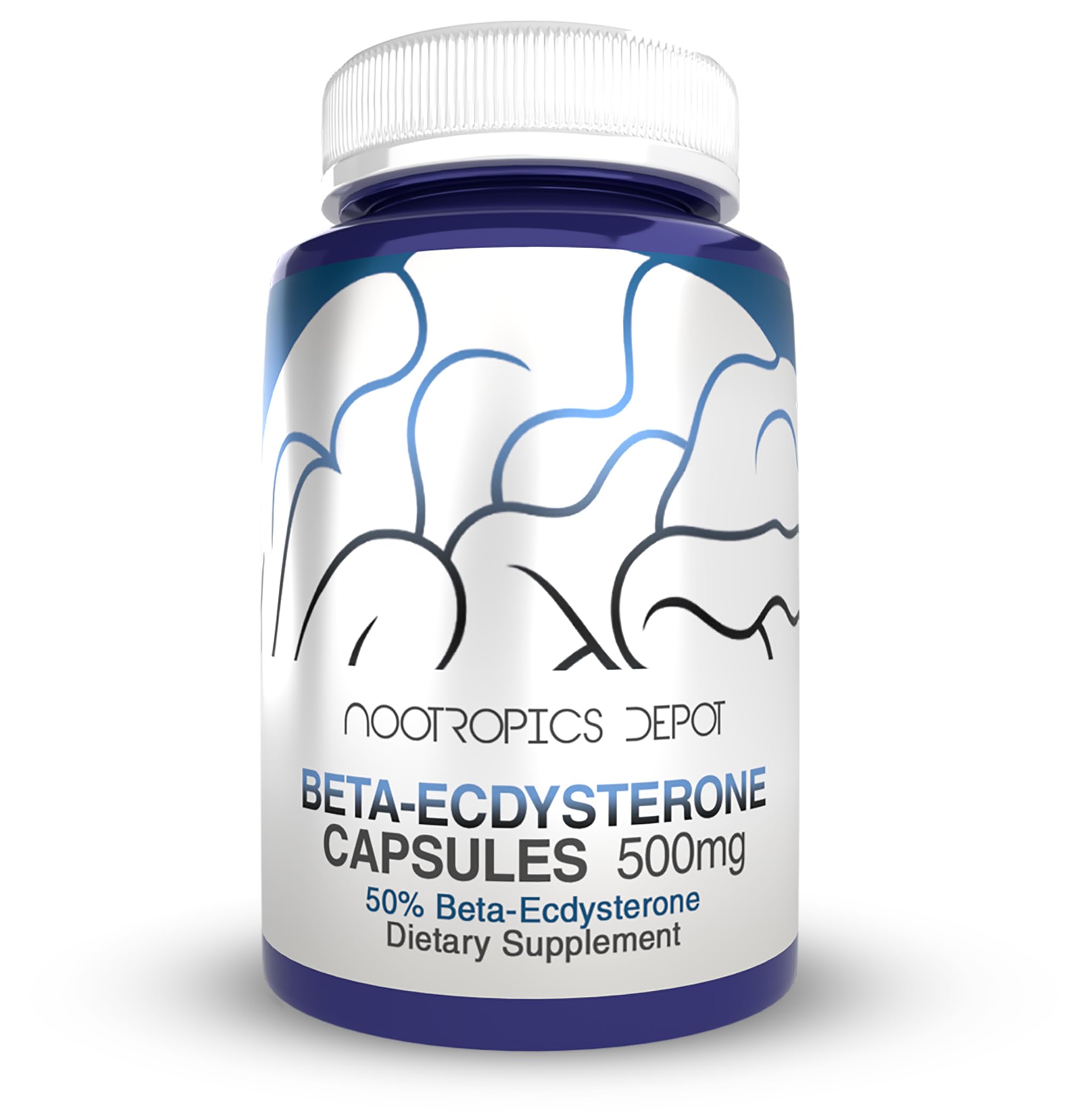 Nootropics Depot Beta Ecdysterone 50% Tablets (500mg) – Cyanotis Arachnoidea Extract, 30 Count