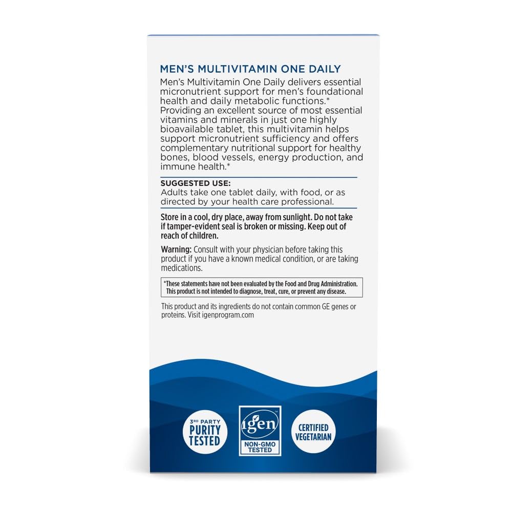 Nordic Naturals Men’s Multivitamin One Daily – 30 Tablets | Bone, Energy, Immunity Support
