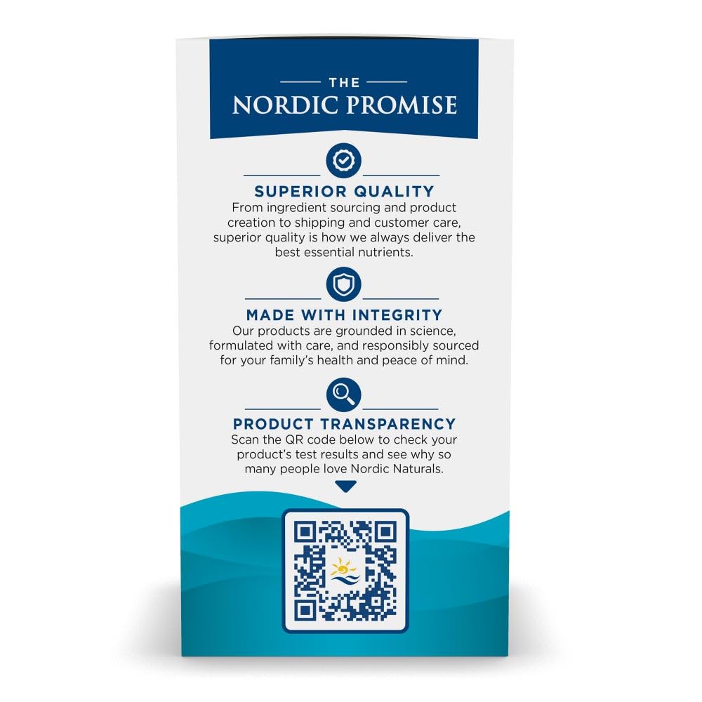 Nordic Naturals Omega-3 Lemon Flavor - 90 Soft Gels, 690 mg EPA & DHA