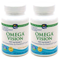 Nordic Naturals Omega Vision Lemon - 2-Pack, 60 Soft Gels | Eye Health & Brain Support