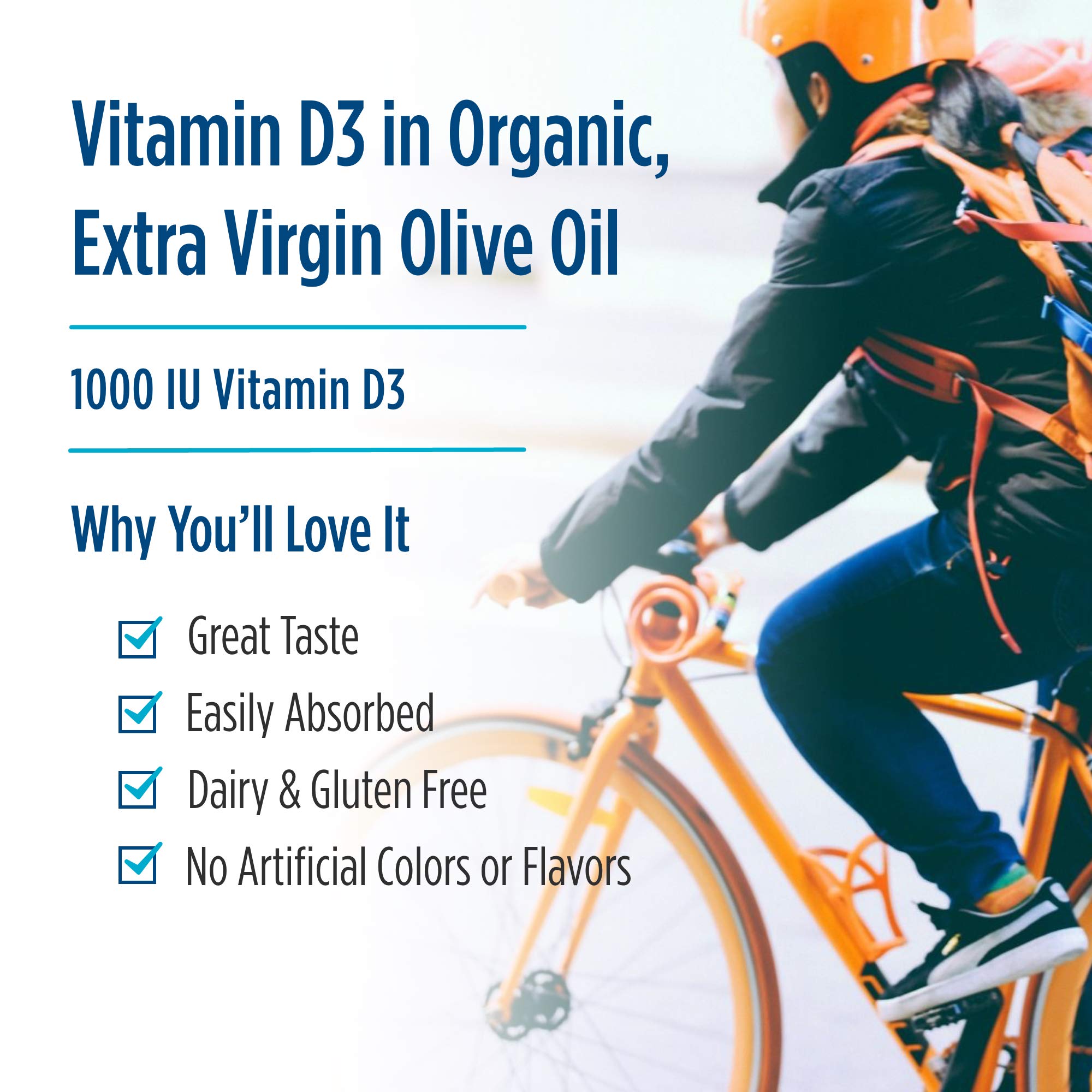 Nordic Naturals Pro Vitamin D3 1000 Orange – 120 Mini Soft Gels, 1000 IU