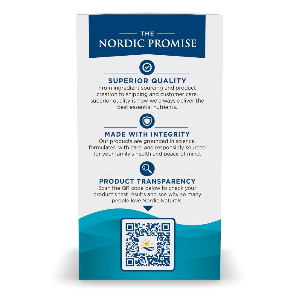 Nordic Naturals Ultimate Omega 2X Lemon Flavor – High-Potency Omega-3, 180 Soft Gels (EPA & DHA)