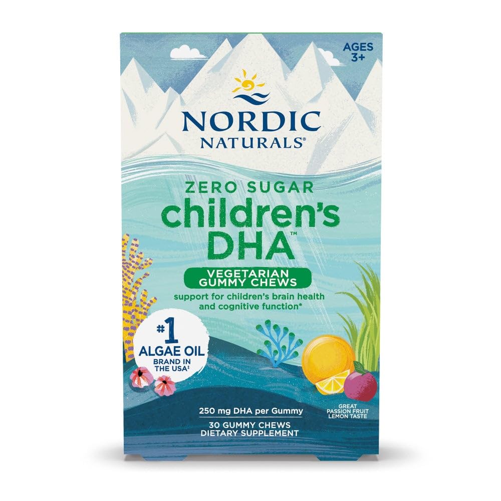 Nordic Naturals Zero Sugar Children's DHA Vegetarian Gummy Chews