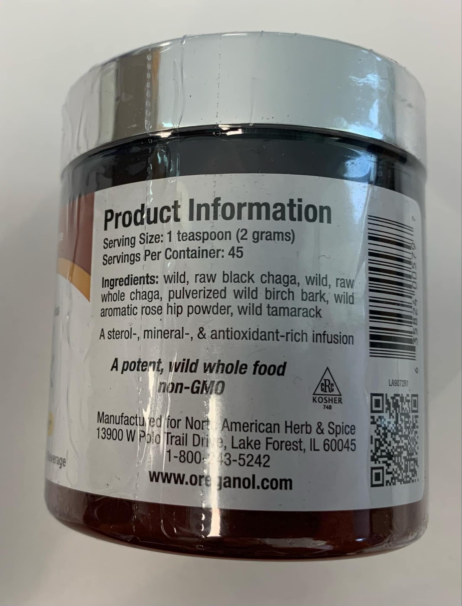 North American Herb and Spice Powder, Chaga Black – 3.2 Ounce