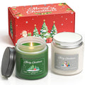 NORVENCE Christmas Candles Gift Set - Stress Relief Scented Candles, 7 oz