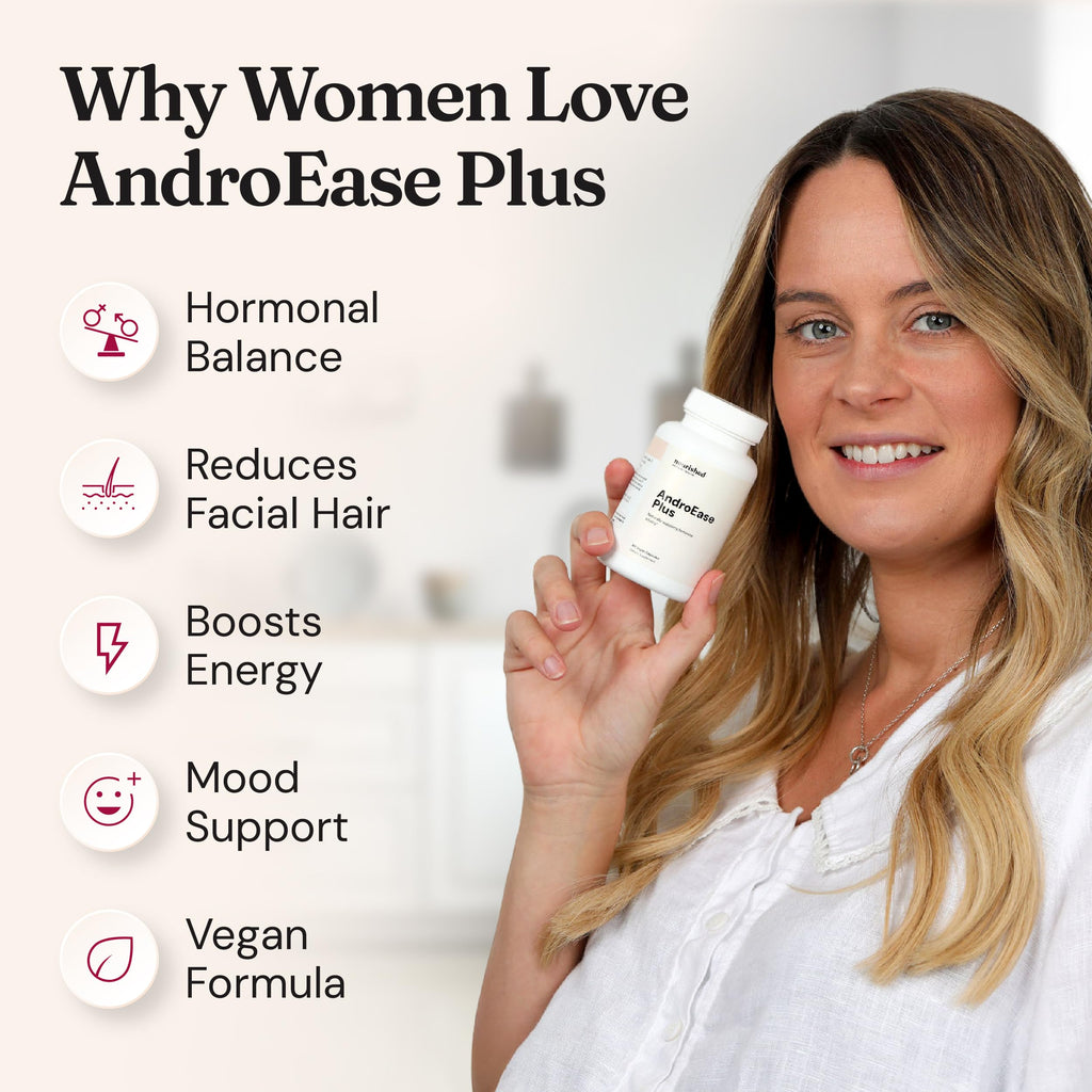Nourished AndroEase Plus for Women’s Health | Zinc, Reishi, Green Tea & Saw Palmetto | Energy, Vitality, Daily Wellness | 360 Capsules | Made in USA