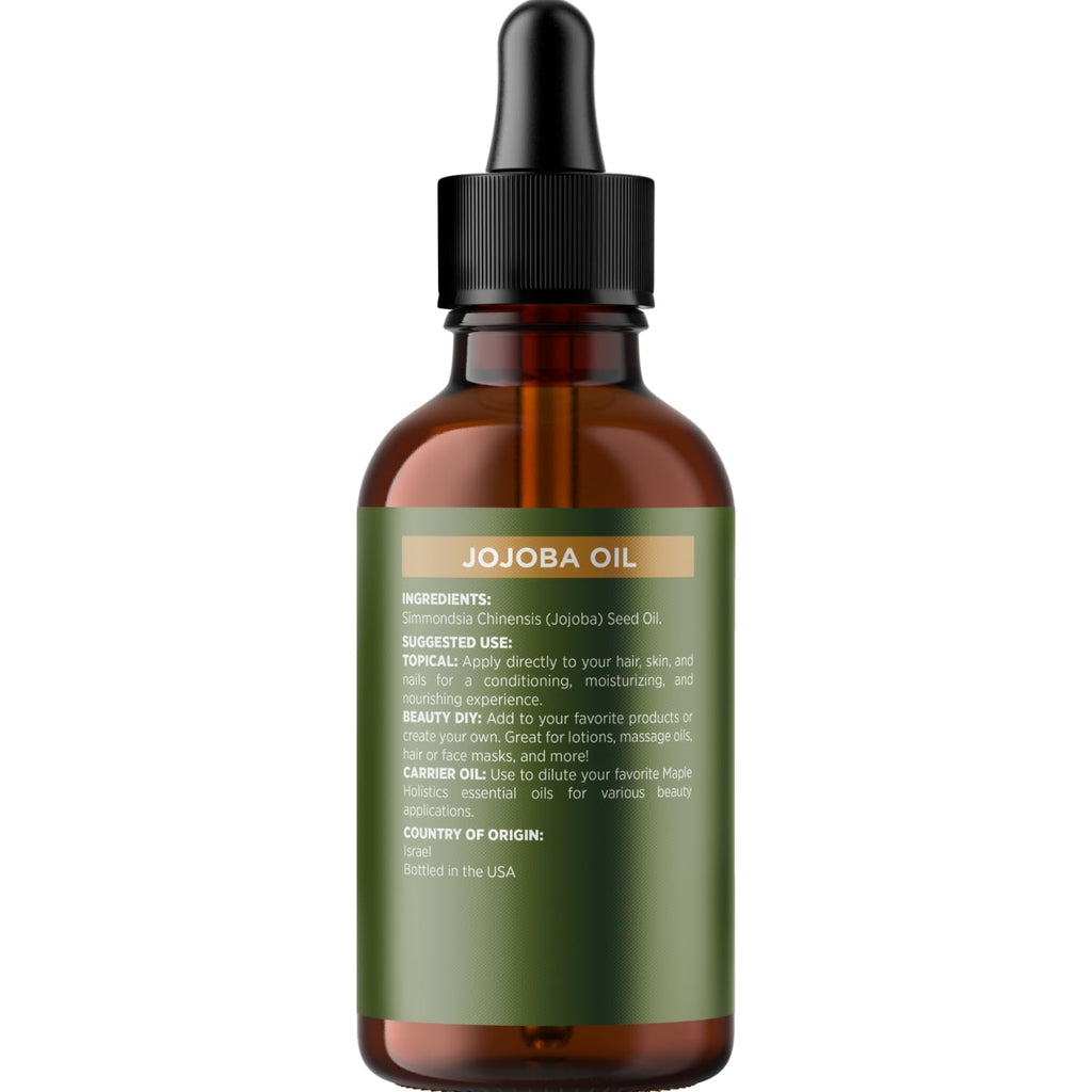 Nourishing Cold-Pressed Jojoba Oil - Pure Carrier Oil for Hair, Skin & Nails
