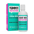 NovaFerrum Yummy 16oz Liquid Iron Supplement for Ages 4+ | 18mg Iron per Tbsp | Gluten Free | Sugar Free | Raspberry Grape