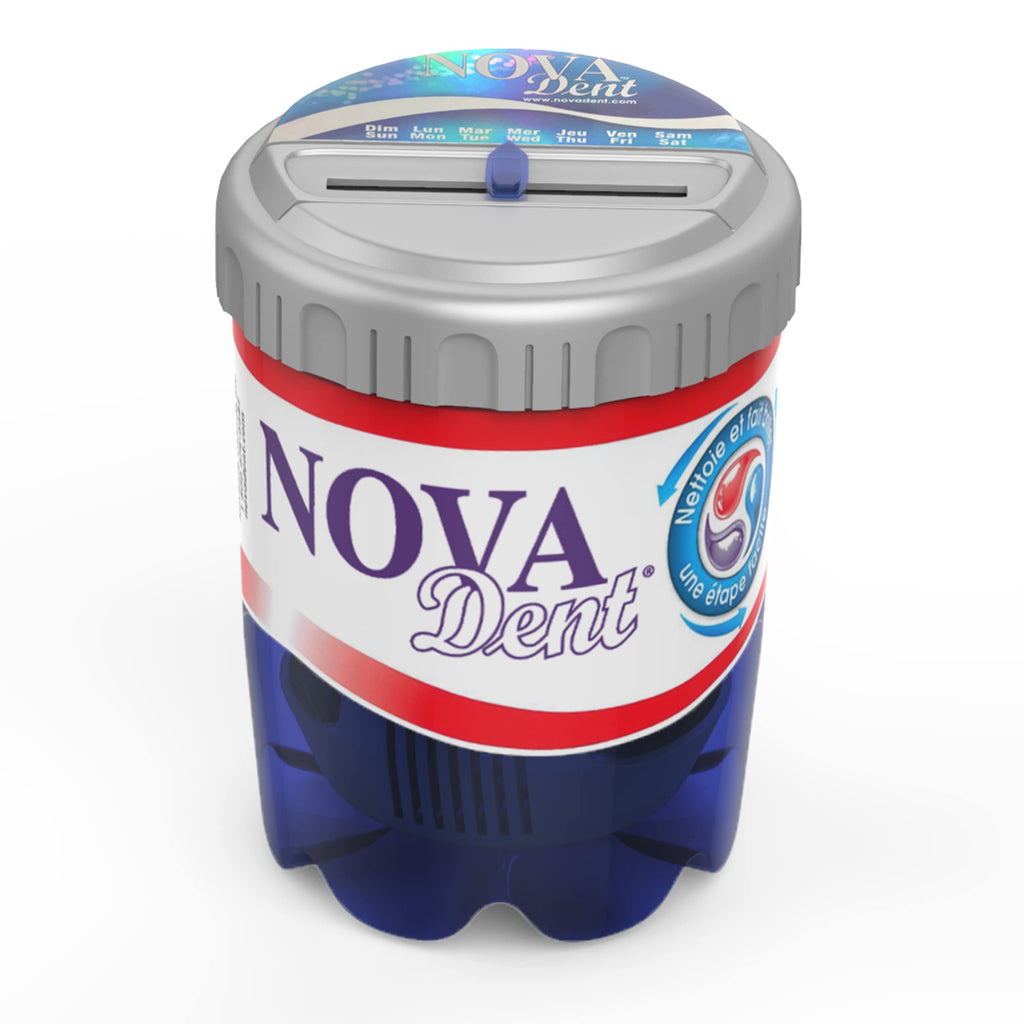 Novadent Soaking Bath – Cleaning Container (With Day Reminder)