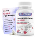 Novafun Calcium 1000mg for Women – Dicalcium Malate with Vitamin D3, K2, Magnesium, Collagen & Hyaluronic Acid | 90 Veggie Capsules