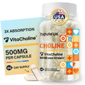 Novafun Choline 500mg – Brain Health & Cognitive Support, Vegan, 60 Capsules