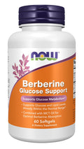 NOW Berberine Glucose Support with MCT Oil – 60 Softgels