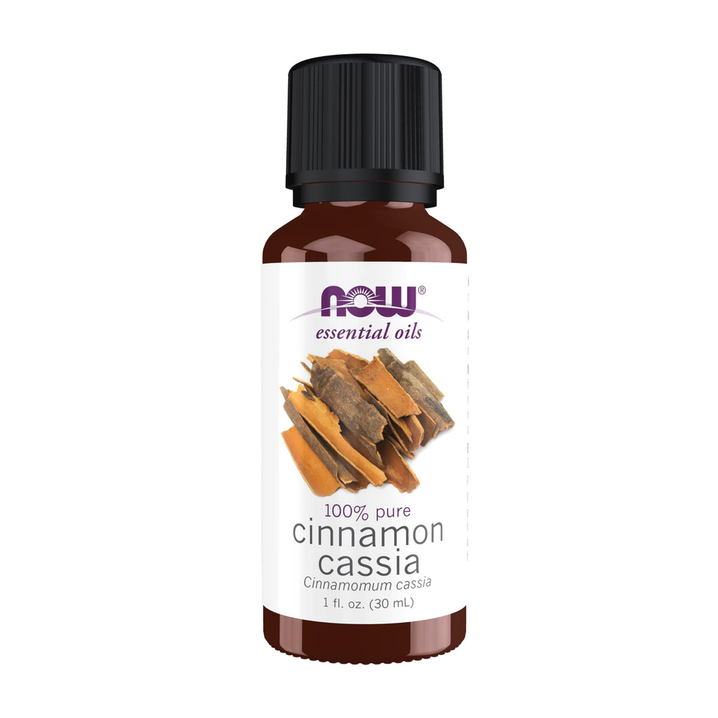 NOW Cinnamon Cassia Essential Oil – 100% Pure, Steam Distilled, 1 oz