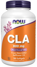 NOW CLA 800 mg Softgels – Non-GMO Safflower Oil, 180 Softgels | NOW Foods