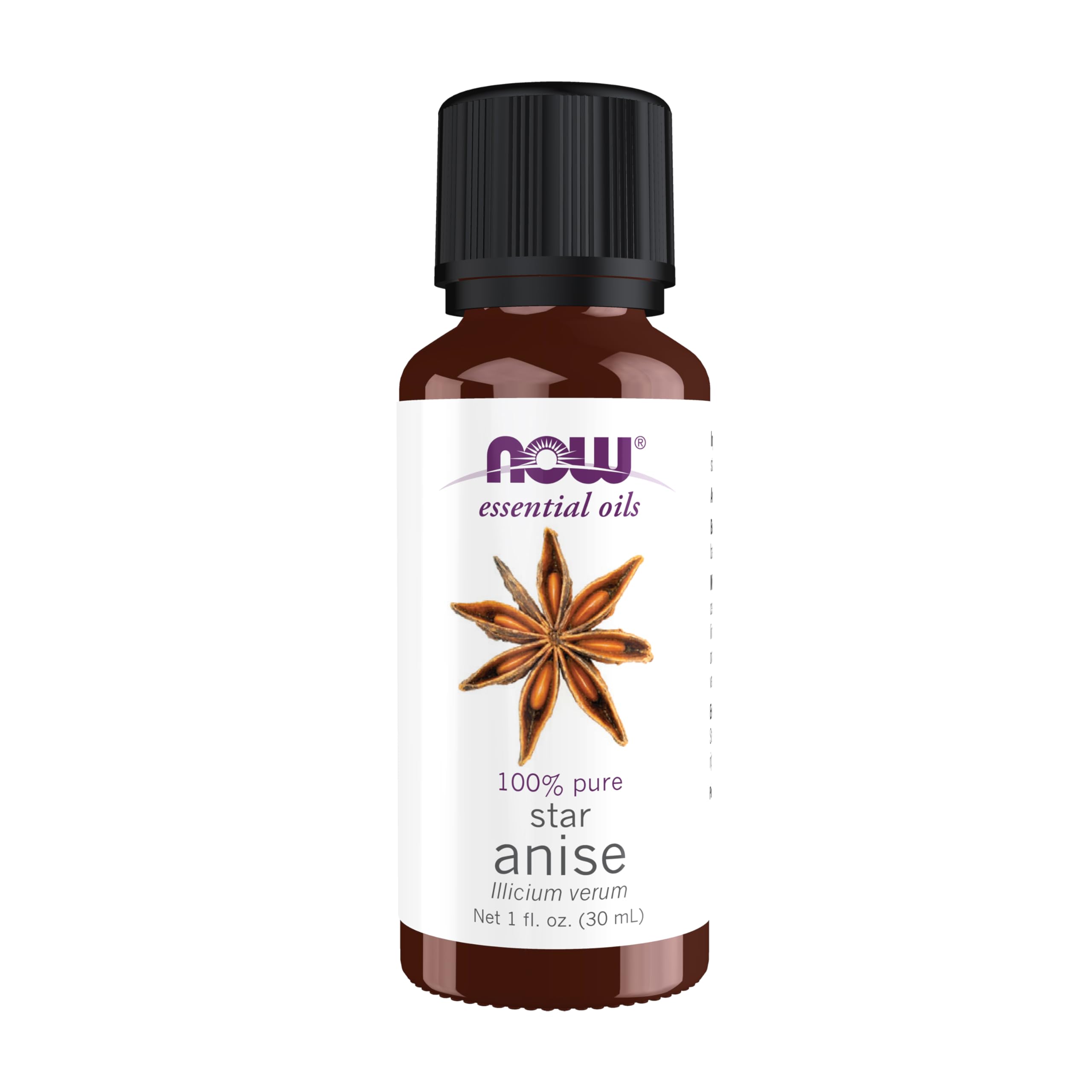 NOW Essential Oils Anise Oil - Pure, Steam-Distilled 1 oz Balancing Scent