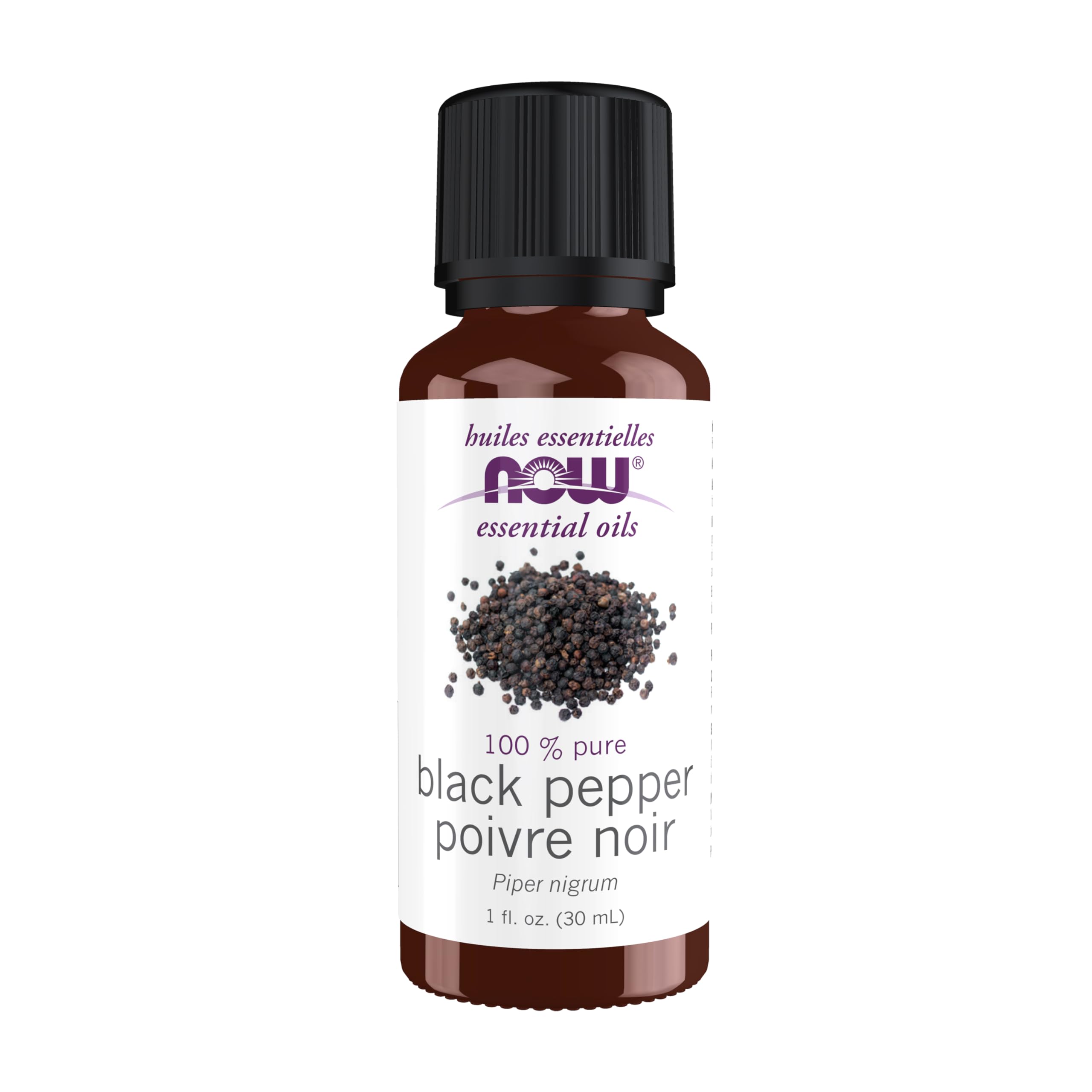 NOW Essential Oils Black Pepper Oil - 1 oz, Steam Distilled, 100% Pure