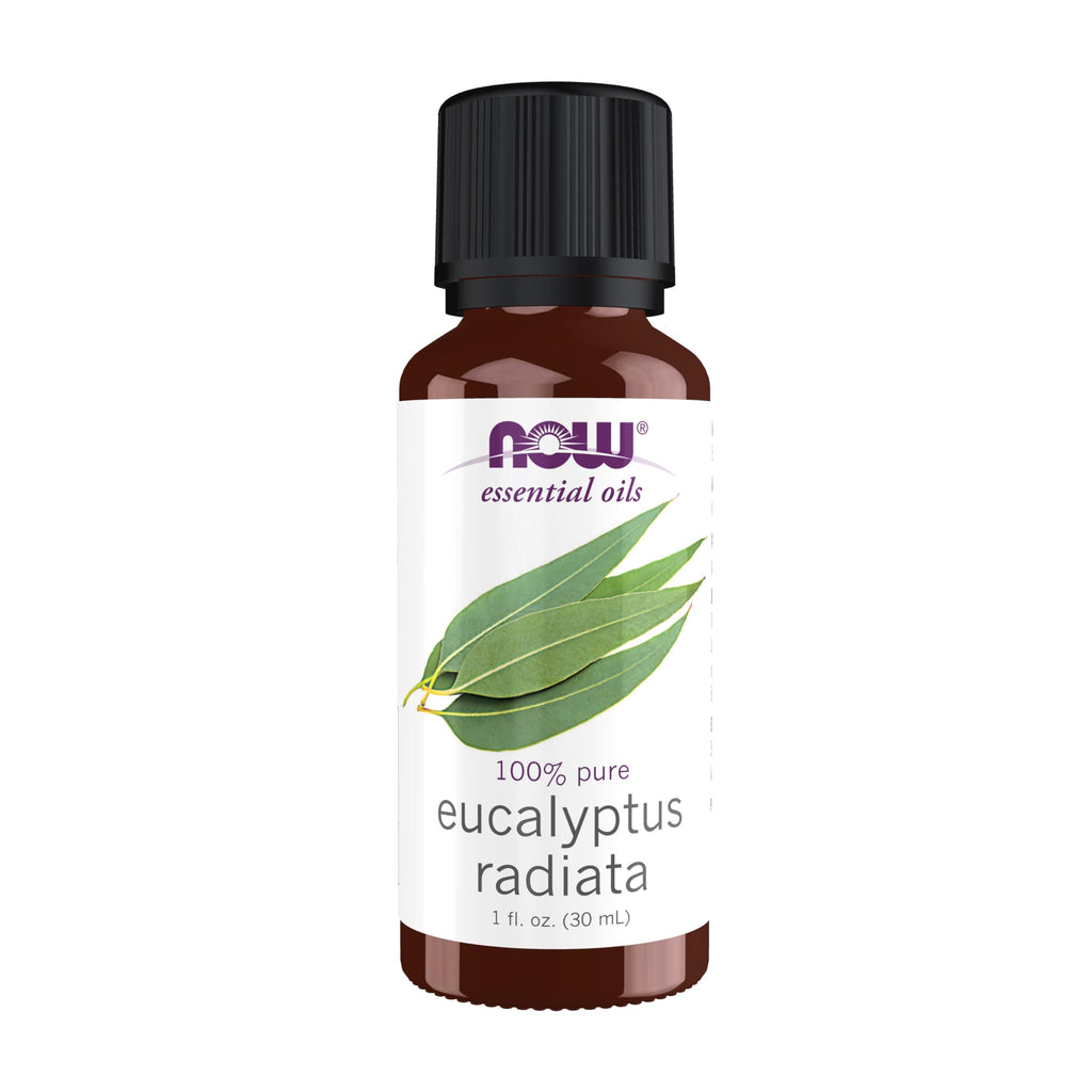 NOW Essential Oils Eucalyptus Radiata Oil - 100% Pure, Steam Distilled, 1 oz