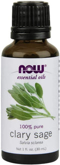 NOW Foods 100% Pure Clary Sage Essential Oil 1 fl oz | Aromatherapy and Mood Support