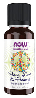 NOW Foods Peace Love & Flowers Essential Oil 1 oz | Floral Aromatherapy