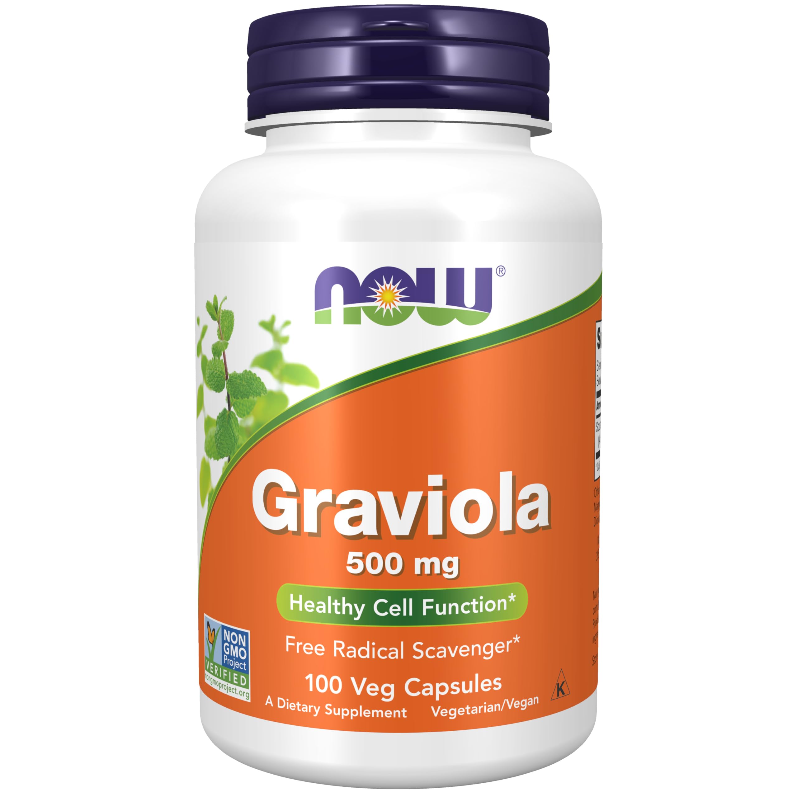 NOW Foods Graviola (Annona muricata) 500 mg - 100 Veg Capsules | Healthy Cell Function*