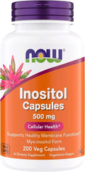 NOW Foods Inositol 500 mg – Myo-Inositol for Healthy Membranes & Cellular Health