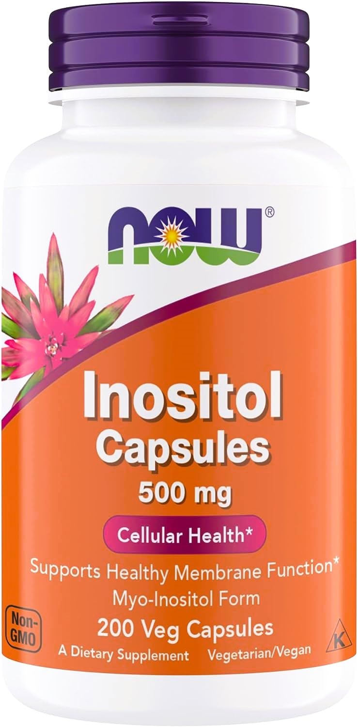 NOW Foods Inositol 500 mg – Myo-Inositol for Healthy Membranes & Cellular Health
