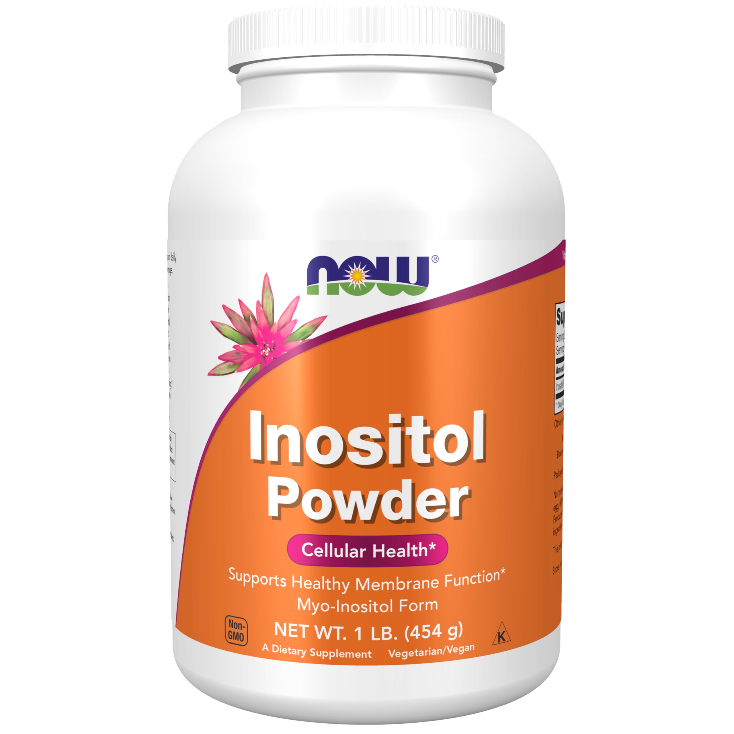 NOW Foods Inositol Powder, Myo-Inositol – Neurotransmitter Signaling & Cellular Health, 1 lb