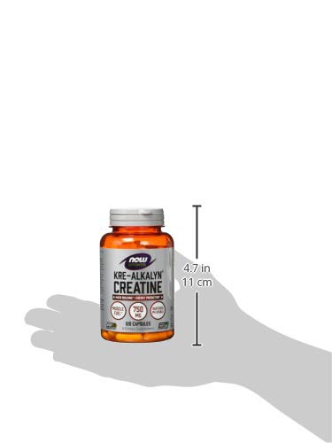 Now Foods Kre-Alkalyn Creatine - 120 Capsules | Patented pH-Stable Buffered Creatine