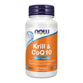 NOW Foods Krill & CoQ10 Phospholipid-Bound Omega-3 Softgels – Heart Health Support, 60 Softgels