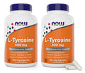 NOW Foods L-Tyrosine 500mg – 300 Capsules (Pack of 2) | Non-GMO