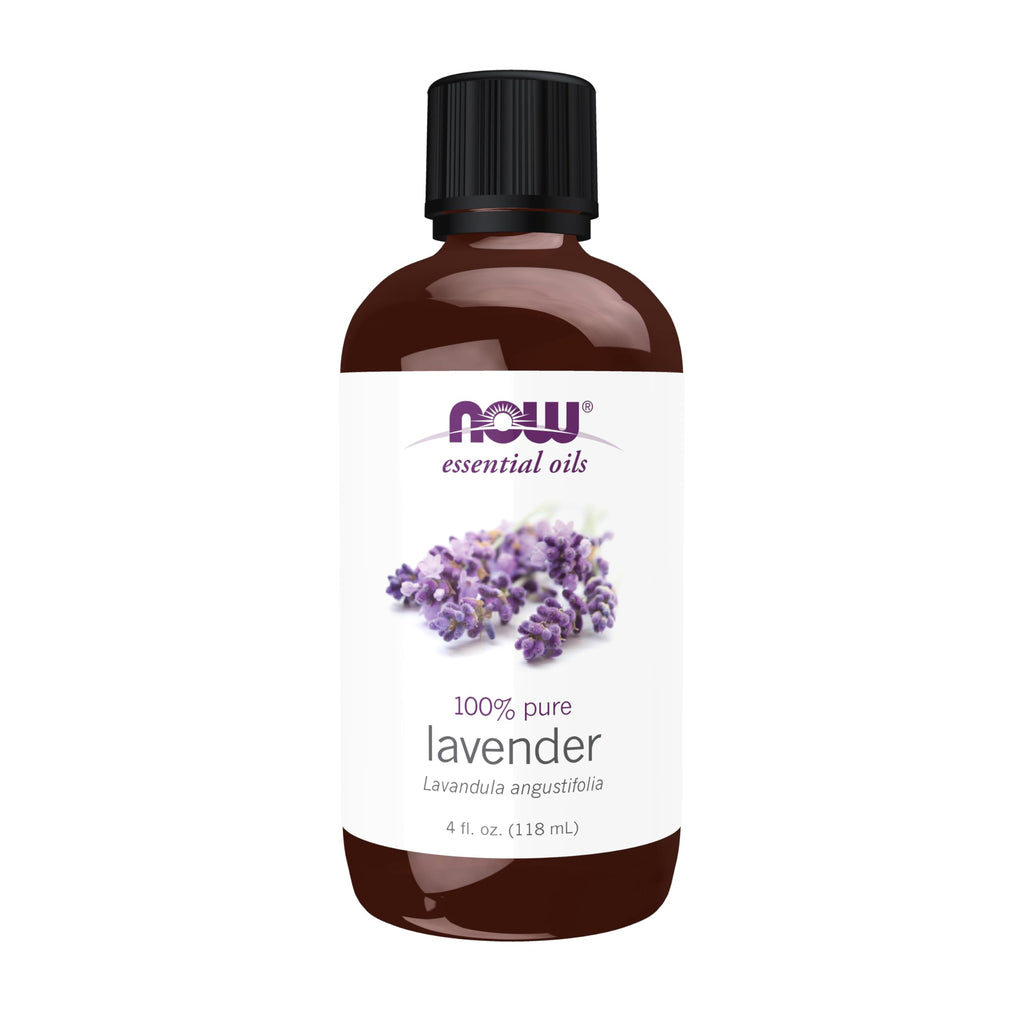 NOW Foods Lavender Essential Oil 4 oz - Pure, Steam Distilled, Vegan