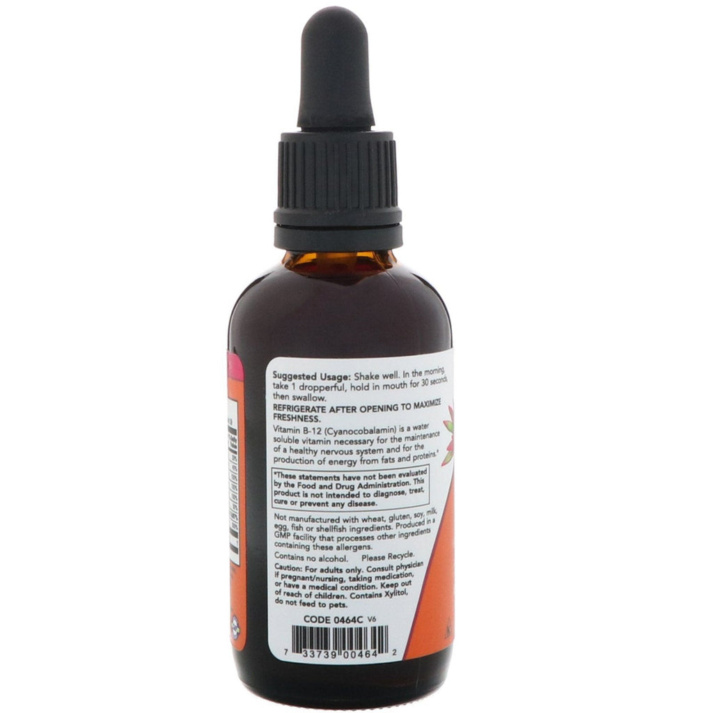 Now Foods Liquid B-12 (B Complex) 2 fl oz | Non-GMO Kosher