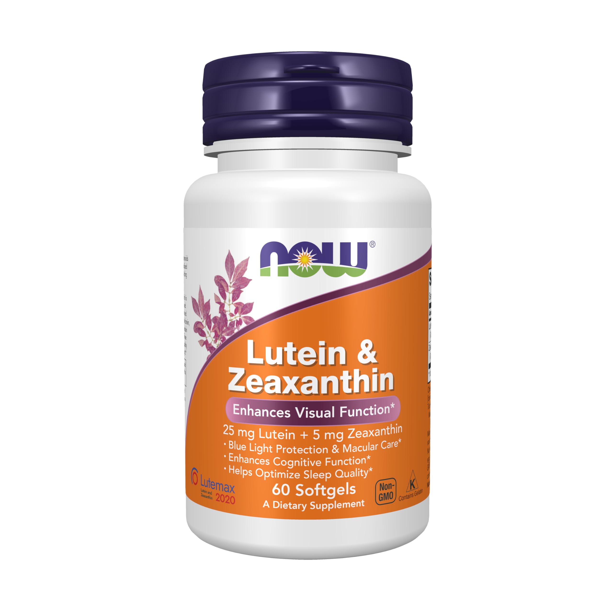 NOW Foods Lutein & Zeaxanthin 25/5 mg, 60 Softgels | Blue Light Protection