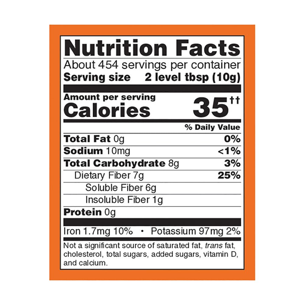 NOW Foods Whole Psyllium Husks – Non-GMO, 6 g Soluble Fiber per Serving, 10 lb