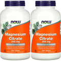 NOW Foods Magnesium Citrate 200 mg – 250 Tabs (Pack of 2) | Magnesium Supplement