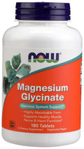 NOW Foods Magnesium Glycinate 100 mg — Highly Absorbable, 180 Tablets