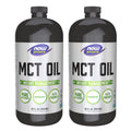 NOW Foods MCT Oil 32 oz Pack of 2 – Coconut-Derived, Keto-Friendly, Plant-Based