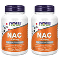 Now Foods NAC 600mg N-Acetyl Cysteine - 250 Vcaps (500/250x2)
