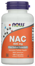 Now Foods Nacacetyl Cysteine 600mg Capsules, 100 CT