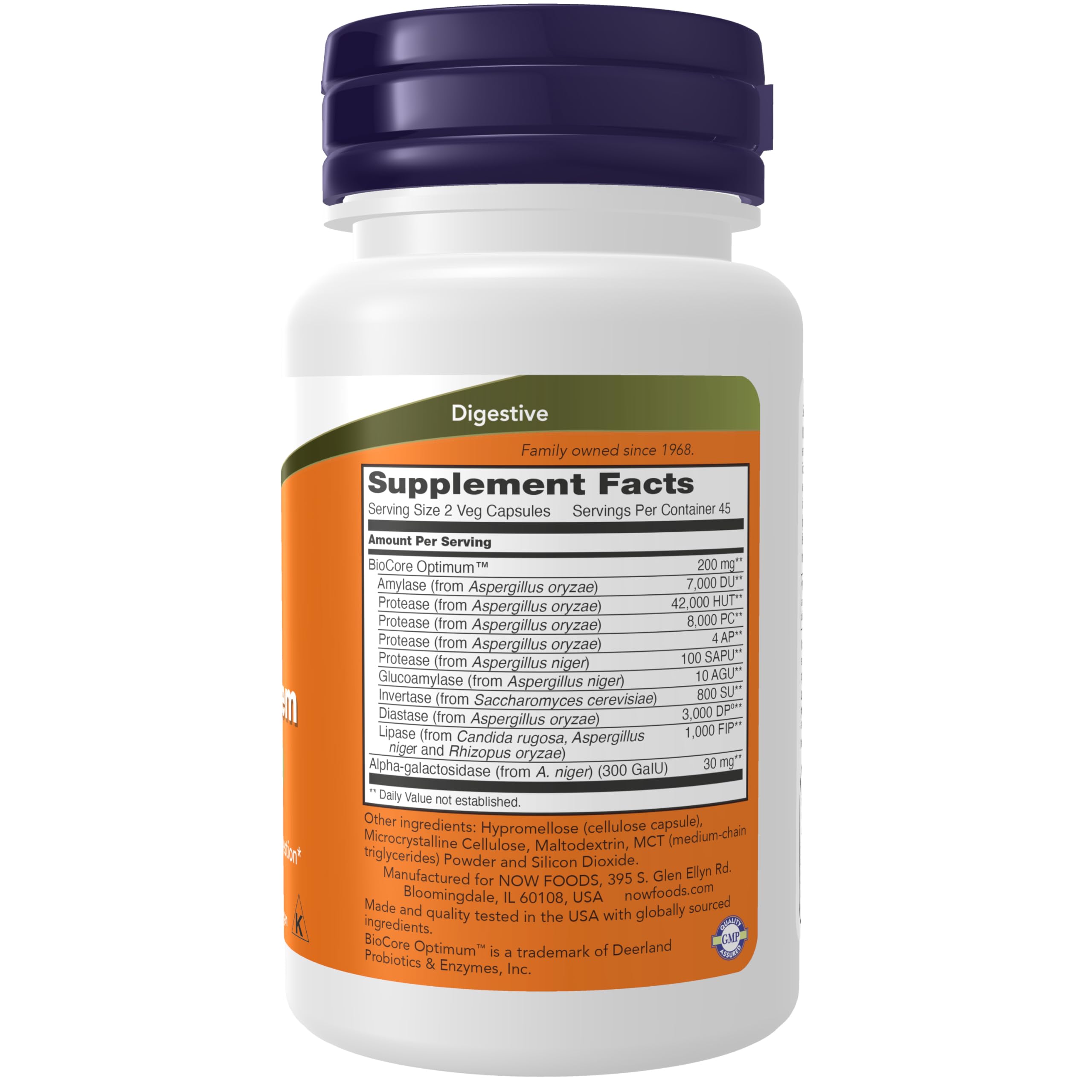 NOW Foods Optimal Digestive System - Full Spectrum Enzymes, 90 Veg Capsules