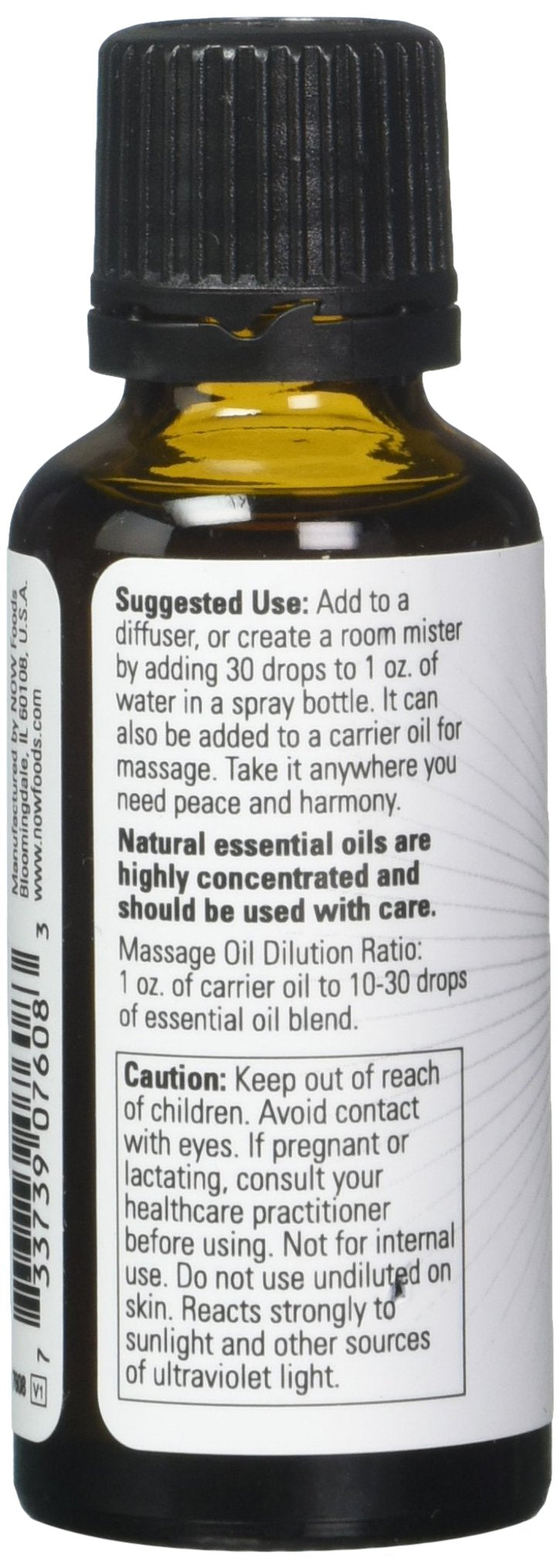 Now Foods Peace & Harmony Oil Blend 1 oz - Pack of 2 | Aromatherapy