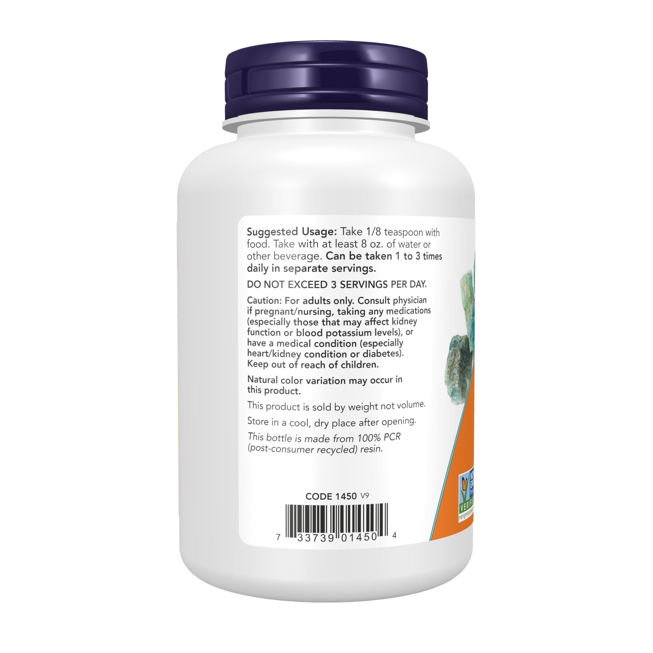 NOW Foods Potassium Chloride Powder – Essential Mineral*, Non-GMO, 8-Ounce
