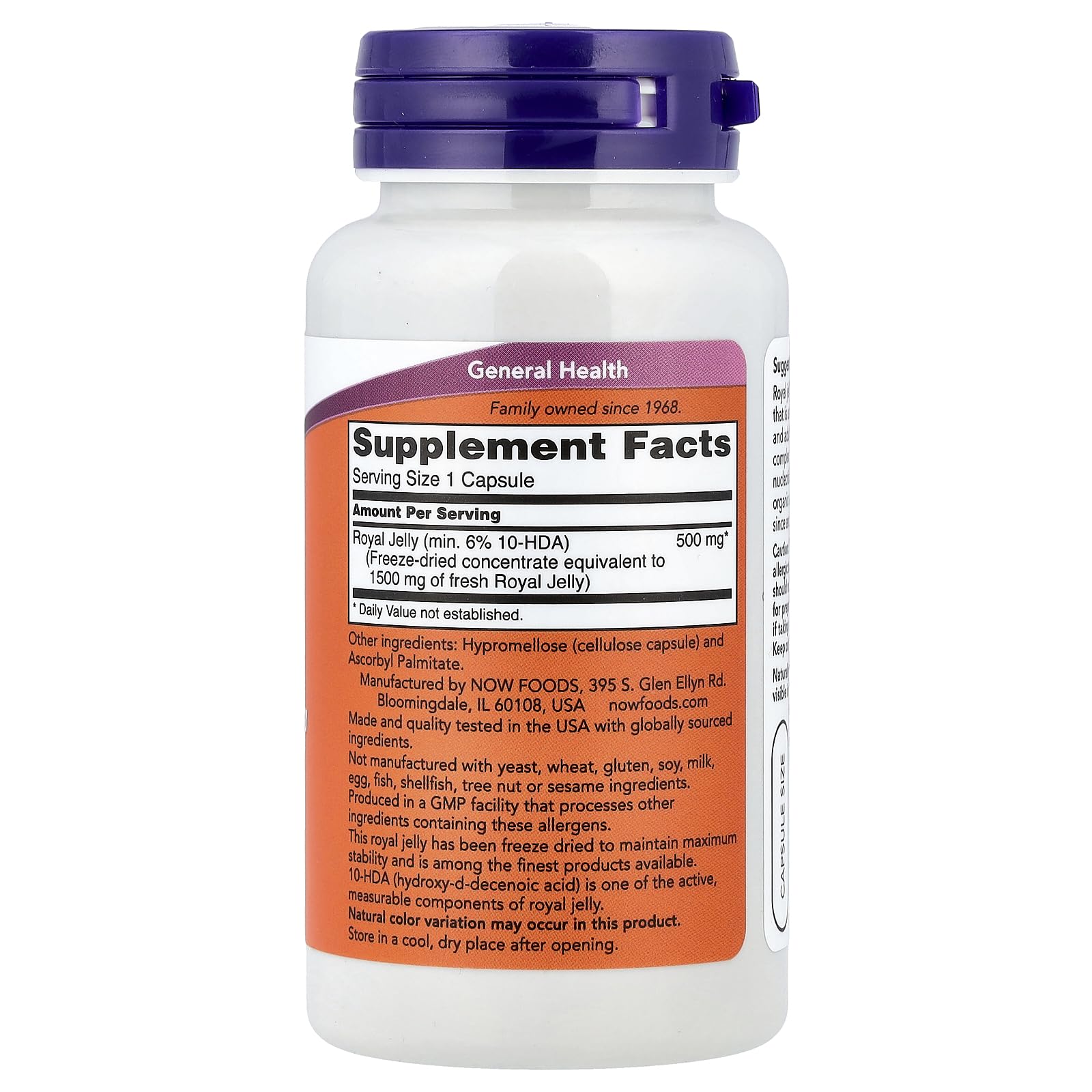 Now Foods Royal Jelly 1500 mg - 60 Capsules | NOW Foods