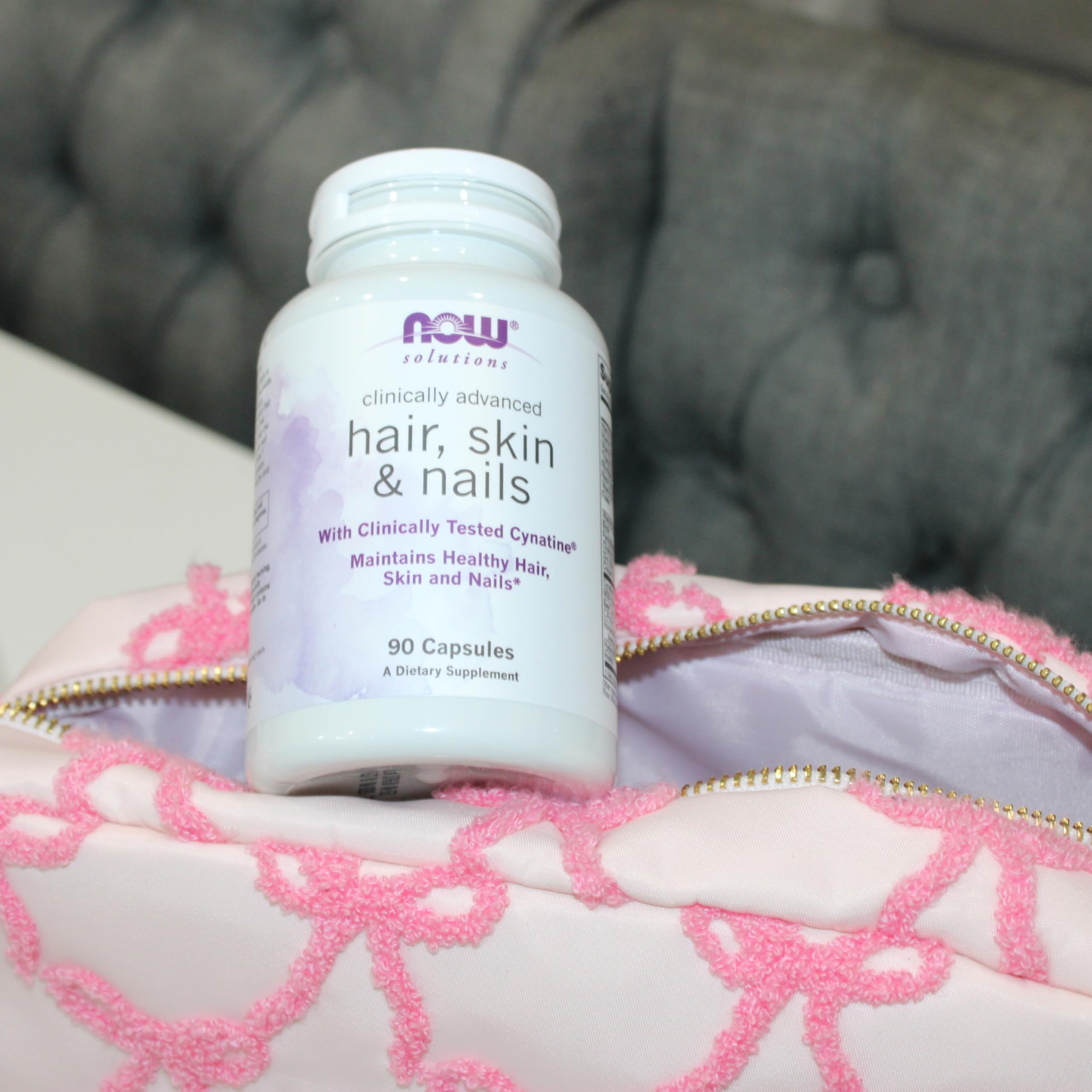 NOW Foods Solutions Hair, Skin & Nails with Cynatine HNS – 90 Veg Capsules