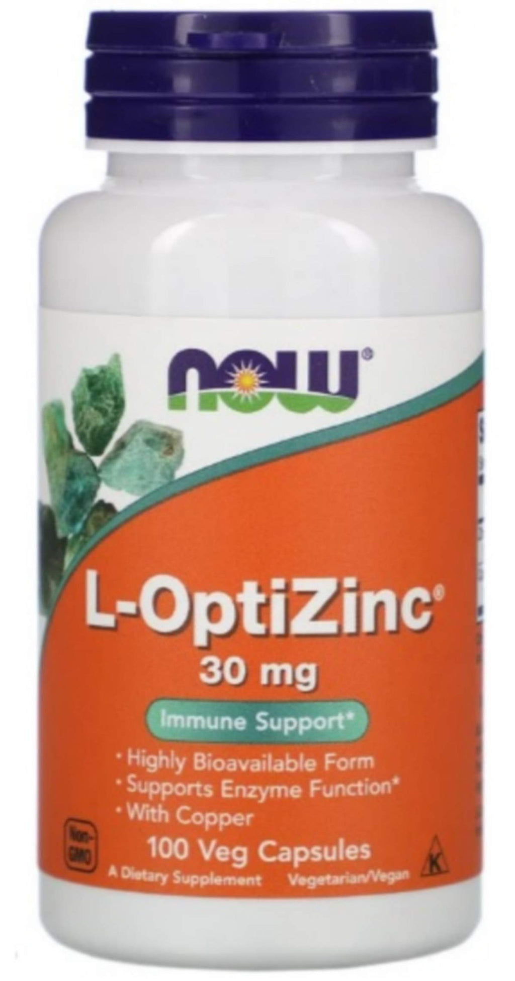 Now Foods SPO Optizinc 30mg Copper, 100 Count – Immune Support Zinc