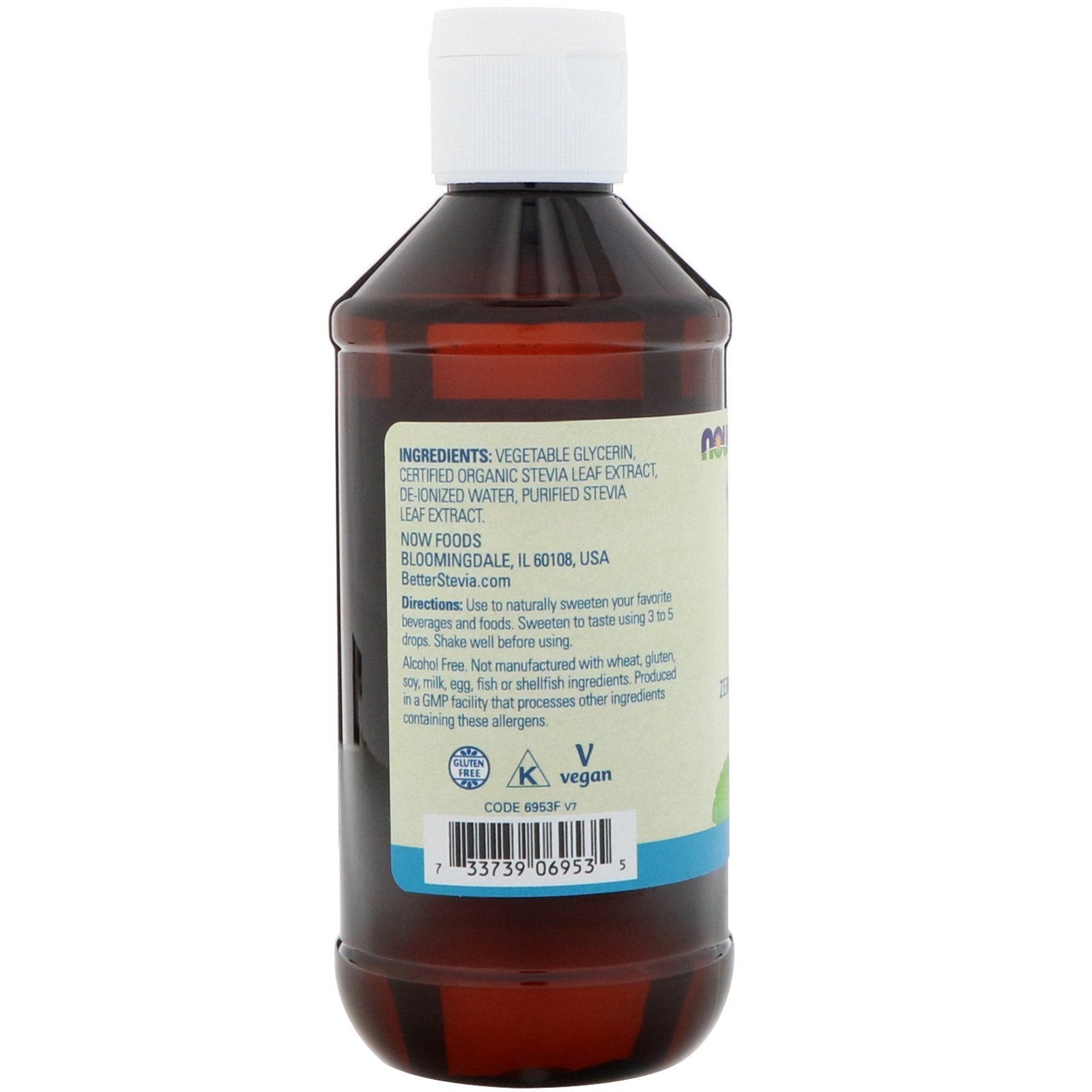 Now Foods Stevia Glycerite 8 Fl Oz – Alcohol Free, Packaging May Vary