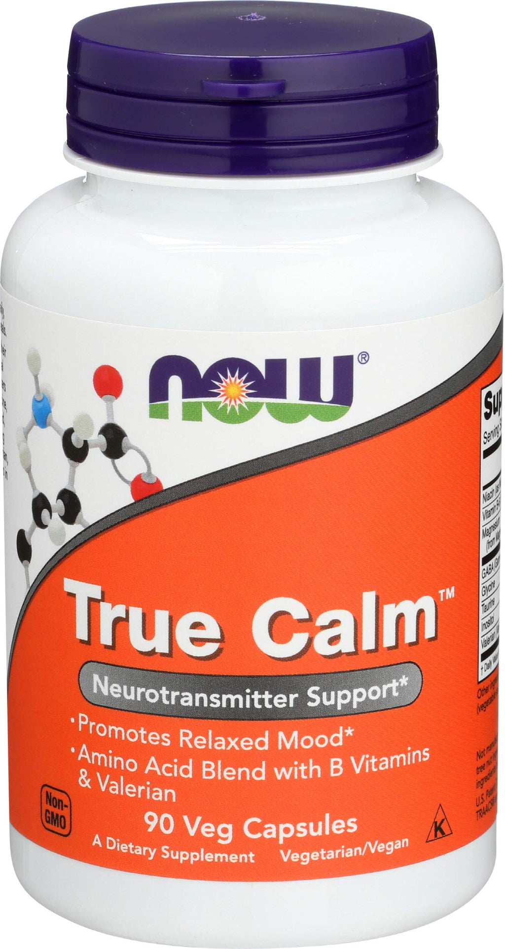 Now Foods True Calm Amino Relaxer 90 Caps Two-Pack | GABA & Relaxation Support