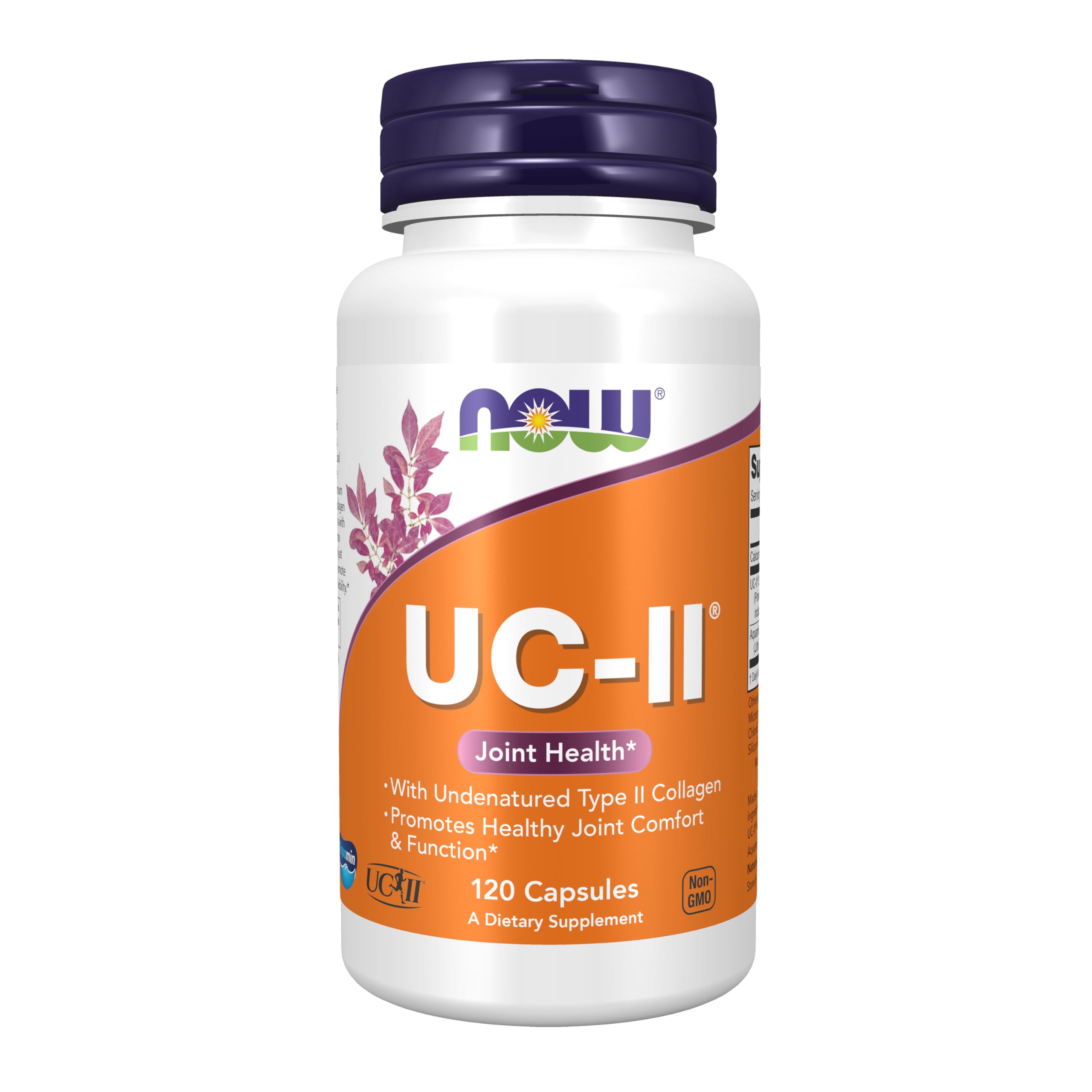 NOW Foods UC-II Type II Collagen – Undenatured Type II, 120 Veg Capsules