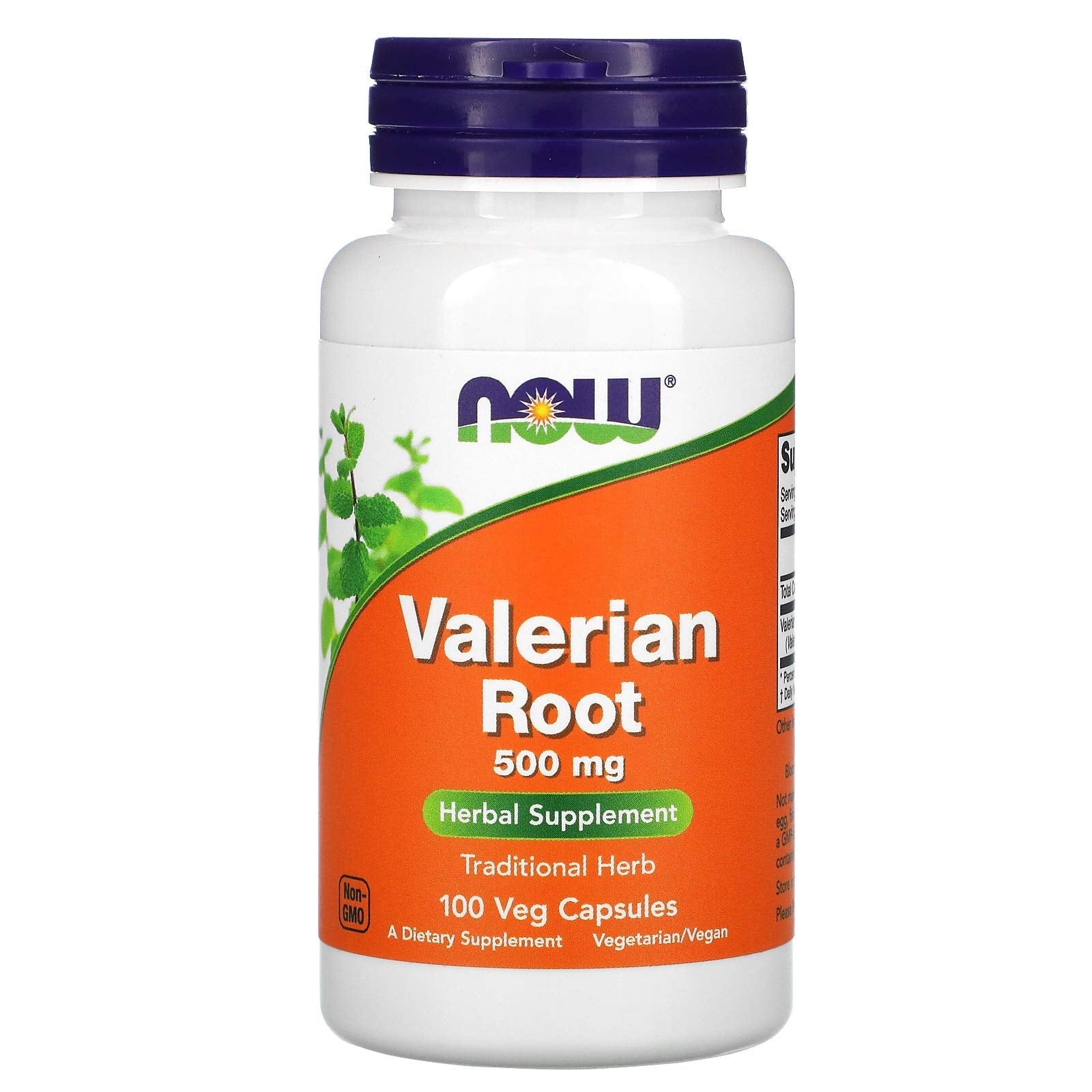 NOW Foods Valerian Root 500mg - 100 Capsules | Sleep Support